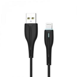 Дата-кабель SkyDolphin S48L 1m USB(тато) - Lightning(тато) Black