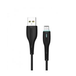 Дата-кабель SkyDolphin S48V 1m USB(тато) - microUSB(тато) Black