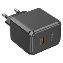 Мережевий зарядний пристрій для телефона Hoco CS15A Ocean Black single port PD30W charger set(C to iP)