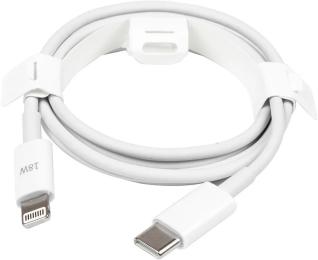 Дата-кабель PowerPlant CA913268 USB Type-C (тато) - Lightning (тато) 1 м White