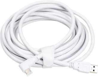 Дата-кабель PowerPlant CA913244 USB (тато) - USB Type-C (тато) White