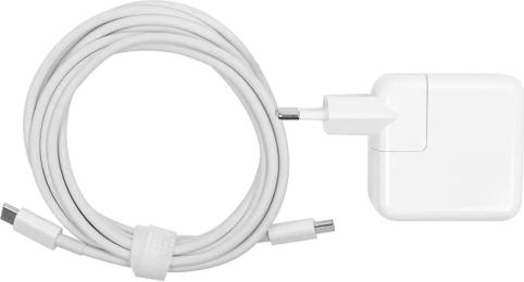 Блок живлення для ноутбука PowerPlant AP29USBC White APPLE 20 В 30 Вт 1.5 A USB Type-C