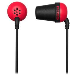 Навушники вакуумні провідні без мікрофона Koss The Plug Red