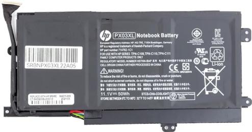 Акумулятор до ноутбука PowerPlant NB461059 HP ENVY 14 Ultrabook (PX03XL) 11.1V 50Wh (original)