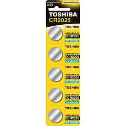 Батарейка Toshiba CR-2025 bat(3B) Lithium 5шт (00152702)