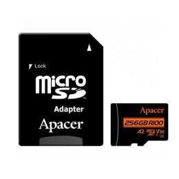 Карта памяті Apacer AP256GMCSX10U8-R 256 GB microSDXC Black UHS-I U3 V30 A2 + SD-adapter