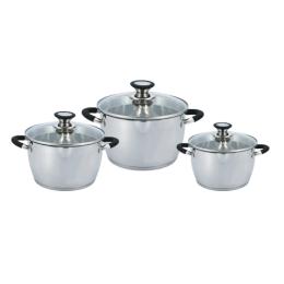 Набір каструль GUSTO PREMIO GT-1303-06/1 Stainless Steel (3 каструлі)