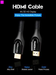 Відео-кабель Vention VAA-B05-B100 HDMI(тато)-HDMI(тато) 1m v2.0 Black