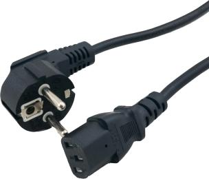 Кабель живлення Extradigital Euro socket to C13 3 м 0.75 мм (KBP1870) Black