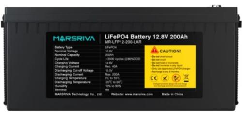 Акумулятор для ДБЖ Marsriva LiFePO4 12.8V 200Ah (MR-LFP12-200-LAR)