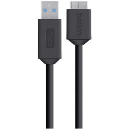 Дата-кабель Belkin F3U166BT0.9M USB (тато) microUSB Type B (тато) 0.9 Black