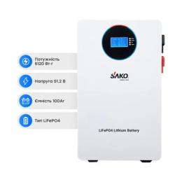 Акумулятор для ДБЖ Sako K-51.2V100Ah Li-Sun series LiFePO4