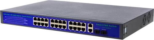 Світч PowerPlant POE2404L Blue