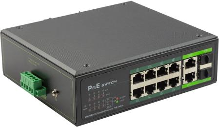 Світч PowerPlant POE802PRO Gray