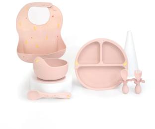 Набір для годування Oribel Cocoon OR220-90013 Pink Ложка та миска