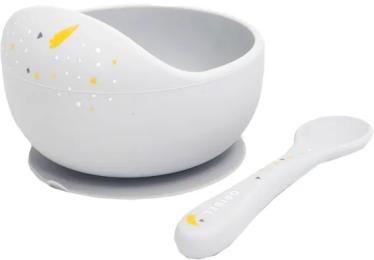 Набір для годування Oribel Cocoon OR223-90013 Gray Ложка та миска