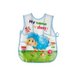 Слинявчик Mega Zayka MGZ-0607 Blue клейончатий на завязках