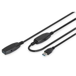 Дата-кабель ASSMANN DA-73106 USB (тато) - USB (мама) 15м Black