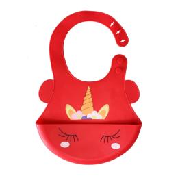 Слинявчик Mega Zayka Єдиноріг MGZ-0615 Red з кишенею