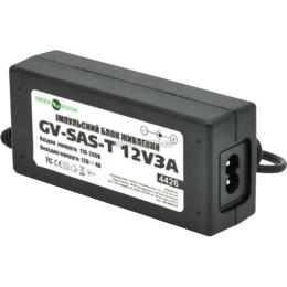 Кабель відеоспостереження GreenVision GV-BNC+DC-30M Black