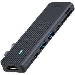 USB-хаб Rapoo 7-in-1 USB-C Multiport Adapter Black (UCM-2003)