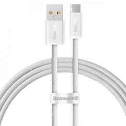 Дата-кабель Baseus Dynamic Series Fast Charging USB (тато) - Type-C (тато) 1m White 100W (CALD000602)