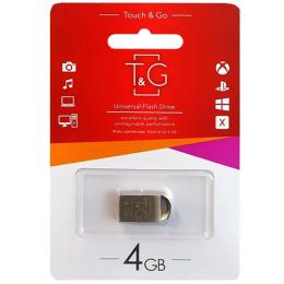 Флеш память T&amp;G Short 107 Metal 4Gb Silver