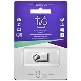Флеш память T&amp;G Short 107 Metal 8Gb Silver