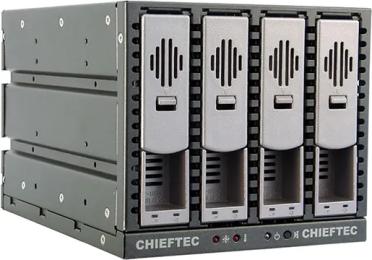 Бекплейн Chieftec SST-3141SAS Black 3x5.25, 4x3.5 HDDs Hot-Swap Aluminium