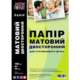 Фотопапір NewTone А3 (MD190.A3.50N) Матова двостороння 190г/м кв 50 л