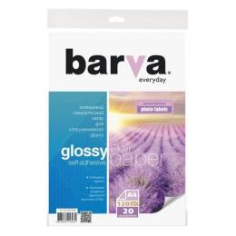 Фотопапір BARVA A4 Everyday Glossy (IP-CLE120-269) Self Adhesive 120г, 20с