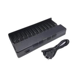 Зарядний пристрій для акумуляторів AA, AAA Voltronic HD-8994A Black 12 каналів LED інд., Li-ion, Ni-MH и Ni-Cd AA (R6), ААA (R03), 18650/16340/14500