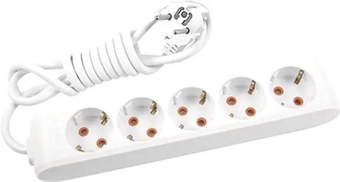 Мережевий фільтр Panasonic WLTB04522GR-UA Gray X-tendia із заземленням 5 гнізд, 2 м