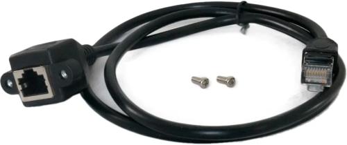 Кабельний подовжувач Extradigital RJ45 male - famale 1 м Black з кріпленням (KBR1880)