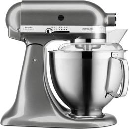 Кухонна машина KitchenAid Artisan 5KSM185PSEMS з відкидним блоком, 4.8 л, планетарний (срібний ме