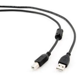 Дата-кабель Cablexpert USB2.0 AM/BM Black 3m (CCFB-USB2-AMBM-3M)