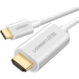 Відео-кабель Ugreen MM121 USB Type-C (тато) - HDMI (тато), 1.5m White