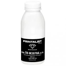 Принтерний тонер Printalist HP CLJ 150/178/ 179 Black 30 г (TR-W2070A-35-PL)