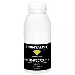 Принтерний тонер Printalist HP CLJ 150/178/ 179 Yellow 25 г (TR-W2072A-25-PL)