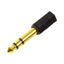 Перехідник PowerPlant CA913114 jack 6.3 мм (тато) - mini-jack 3.5 мм (мам Black
