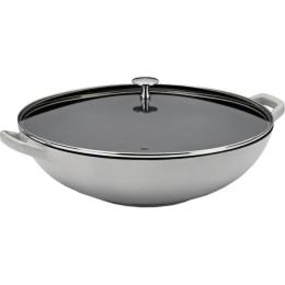 Сковорідка KELA Calido 12610 Gray чавунний з кришкою, 36 см, 4 л