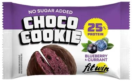 Протеїн FitWin Choco Cookie 25% - 10x40g Blueberry Currant (2024-11-0042)