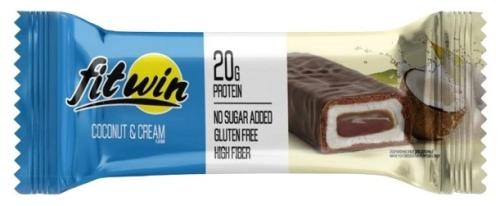 Протеїн FitWin Bar No Sugar Added (60 g, coconut &amp; cream) (23314-01)