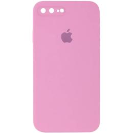 Чохол-накладка EpiK Silicone Case Square Full Camera для iPhone 7 plus/8 plus Light Pink