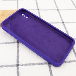 Чохол-накладка EpiK Silicone Case Square Full Camera для iPhone XS Max Ultra Violet