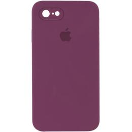 Чохол-накладка EpiK Silicone Case Square Full Camera для iPhone 6/6s Maroon