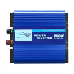Інвертор напруги Tommatech MS-1500 12V 1500W з апроксимованою синусоїдою, клемні дроти, 6