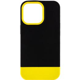 Чохол-накладка EpiK Bichromatic для Apple iPhone 13 Pro Black Yellow