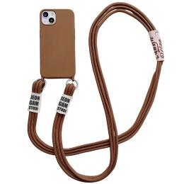 Чохол-накладка EpiK TPU two straps California для iPhone 13 Brown