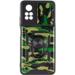 Чохол-накладка EpiK Camshield Serge Ring Camo для Poco X4 Pro 5G Army Green
